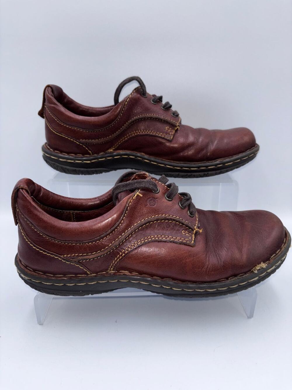 Born Athletic Shoes Women’s Brown Size 8 Leather Lace-Up Comfort